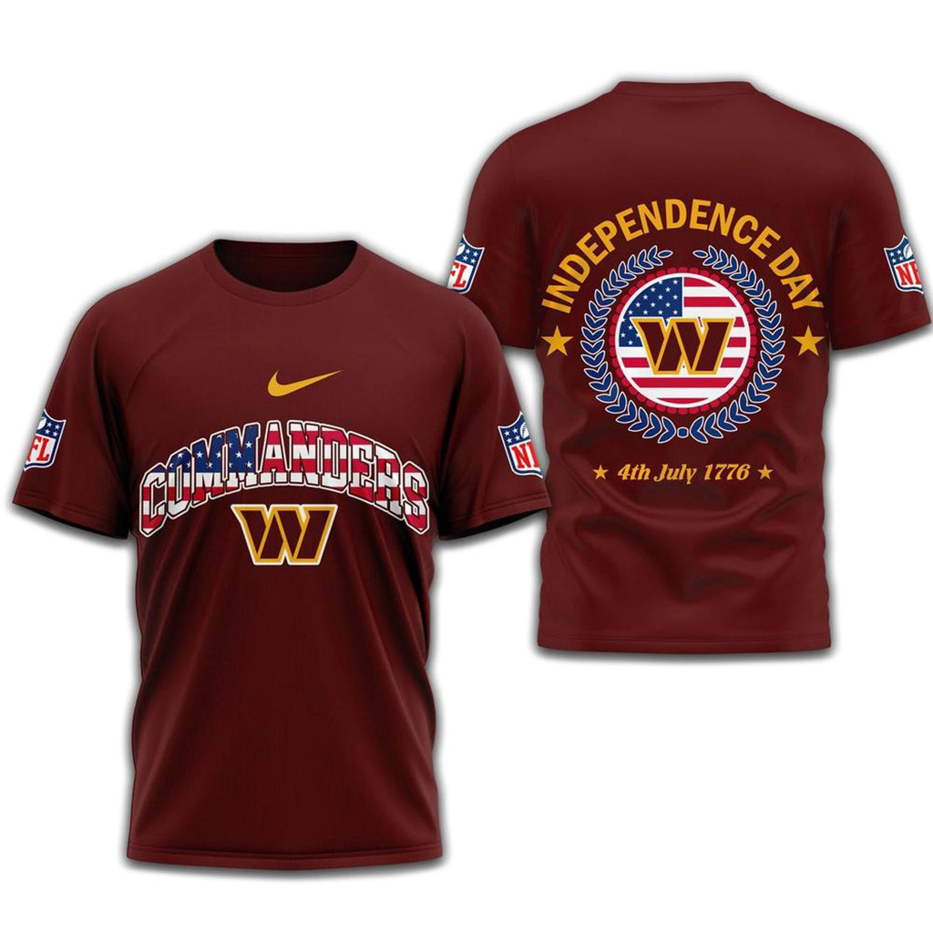 NFL Washington Commanders 2025 Independence Day Shirt-1