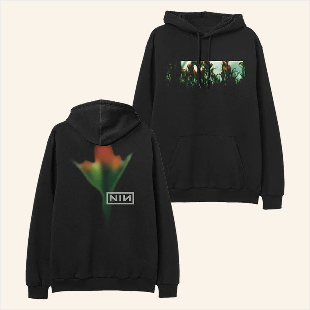 NIN Peel It Back Tour Merch Fragile Flower Hoodie Nine Inch Nails Merch Gifts For Her-1