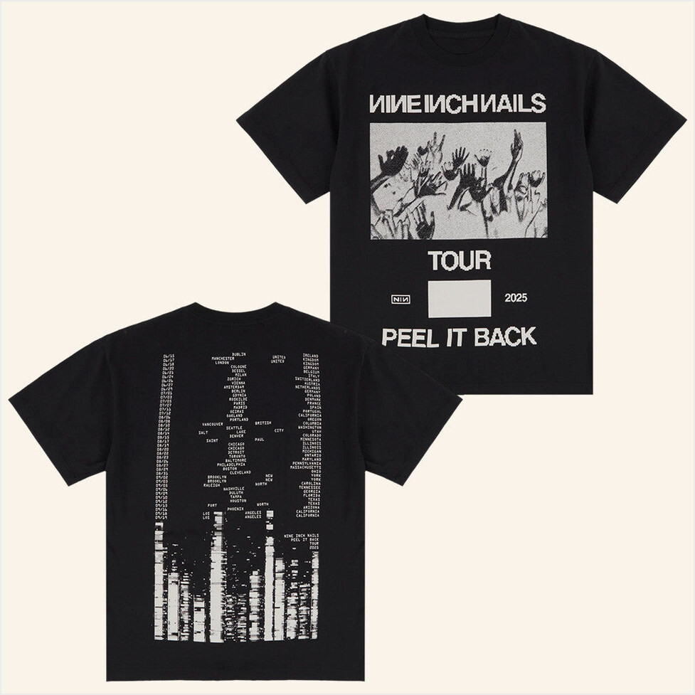 NIN Peel It Back Tour Merch Inverted Crowd T-Shirt Nine Inch Nails Merch Gifts For Him-1 NIN Peel It Back Tour Merch Inverted Crowd T-Shirt Nine Inch Nails Merch Gifts For Him-1