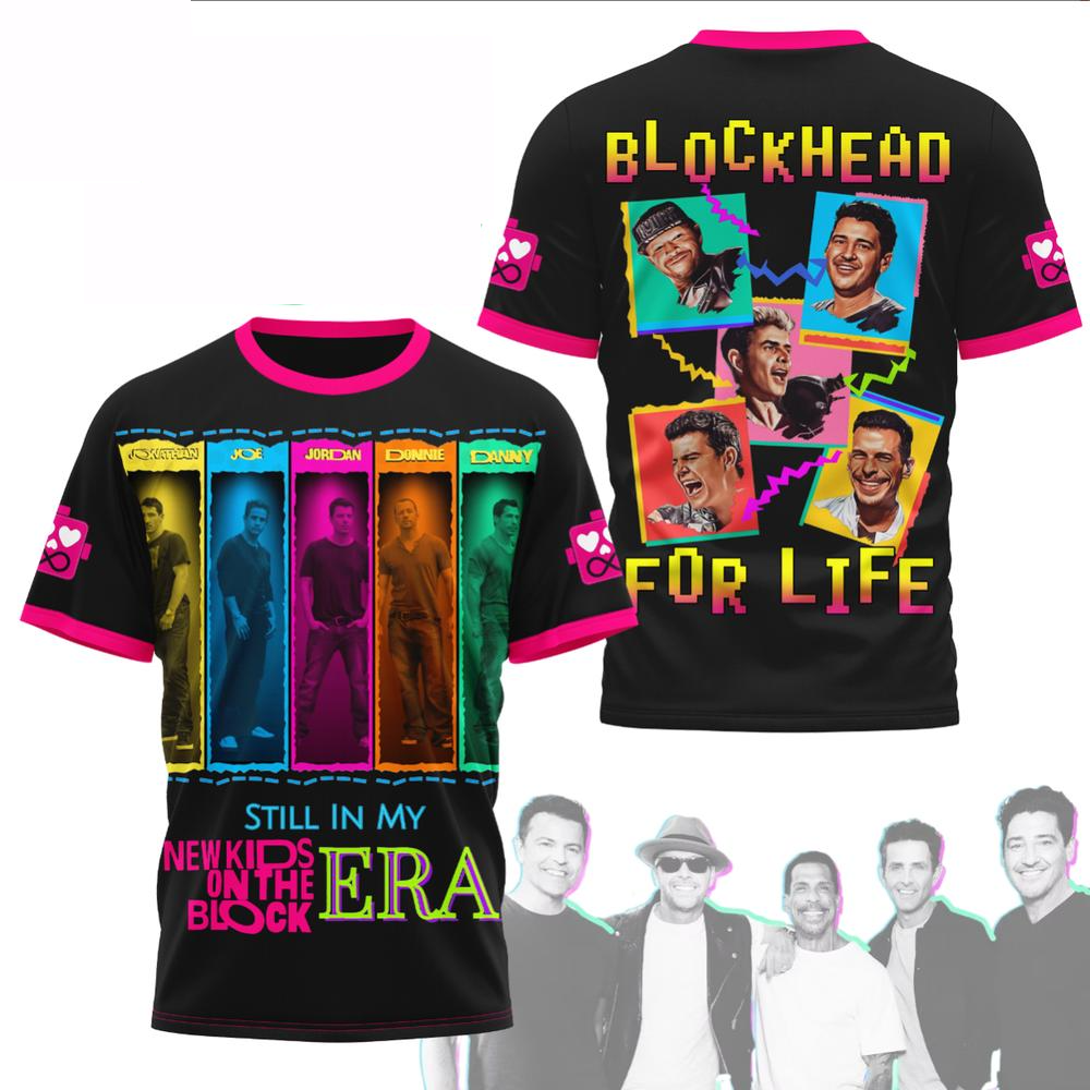 NKOTB Blockhead For Life T-Shirt New Kids On The Block Merch Fathers Day Gift From Daughter-1