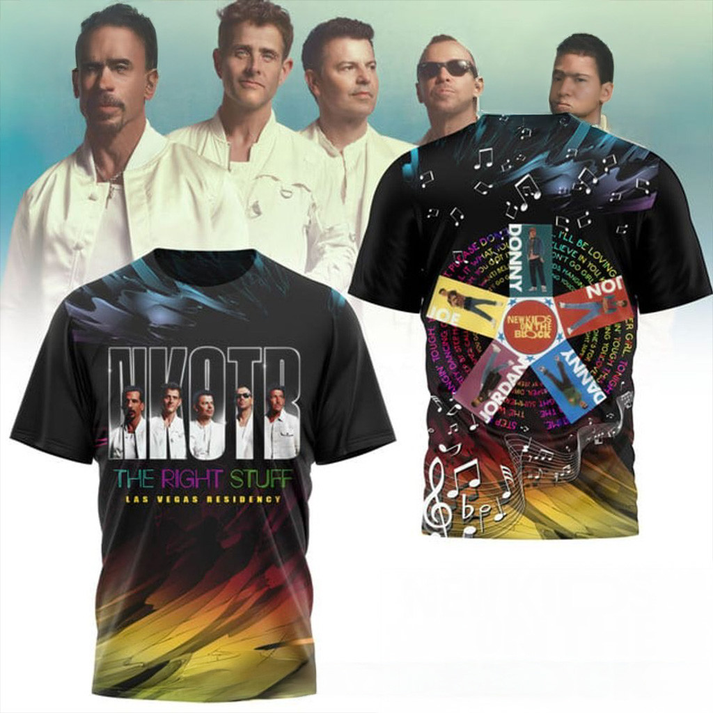 NKOTB The Right Stuff Las Vegas Residency 2025 Shirt Gift Ideas For Music Lovers-1