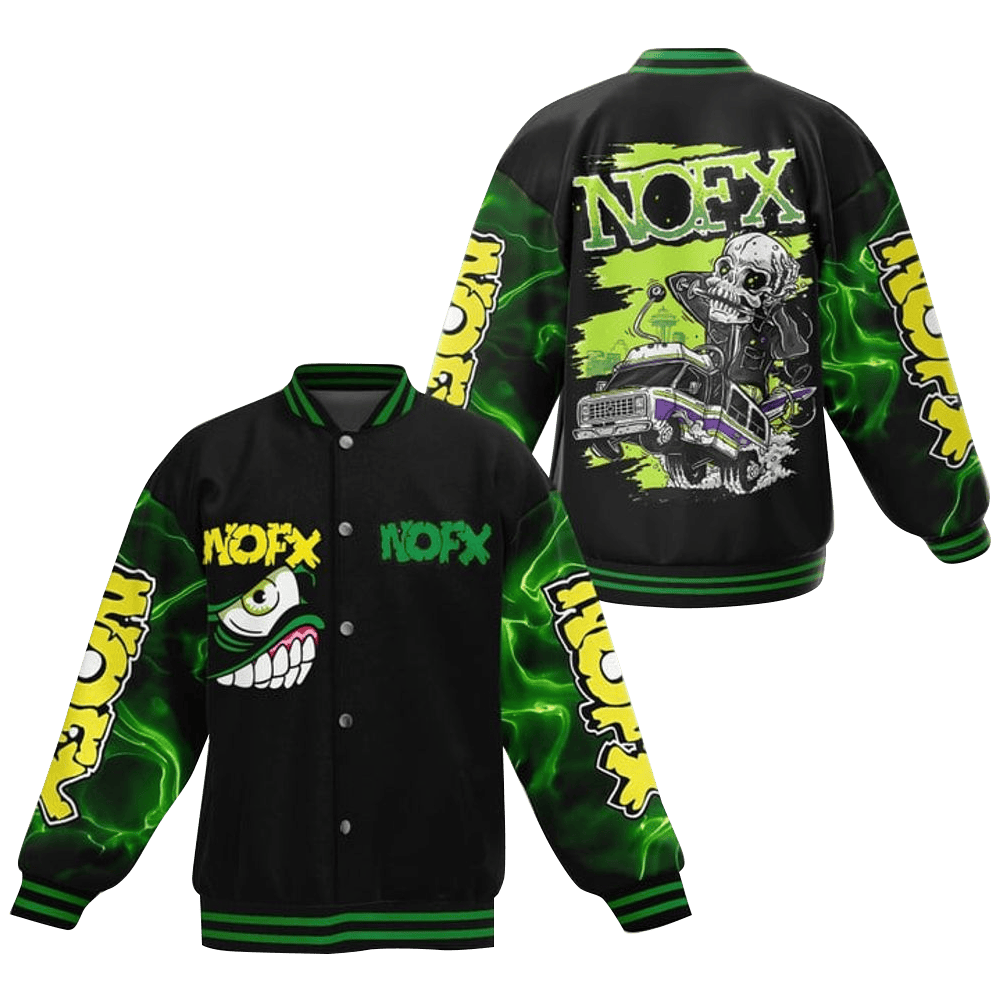 NOFX Rock Band Limited Edition Varsity Jacket NOFX Merch Best Father's Day Gifts For Dad-1