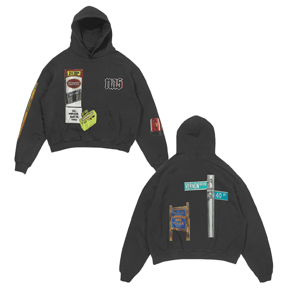 Nas Irjones Merch 30 Years Of Illmatic Off Black Hoodie Father's Day Gifts For Grandpa-1 Nas Irjones Merch 30 Years Of Illmatic Off Black Hoodie Father's Day Gifts For Grandpa-1