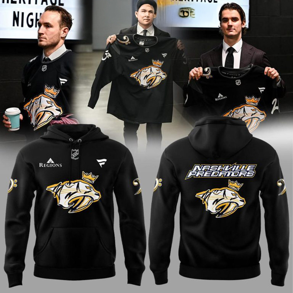 Nashville Predators Black Music Heritage Night Hoodie Unique Gifts For Hockey Fans-1