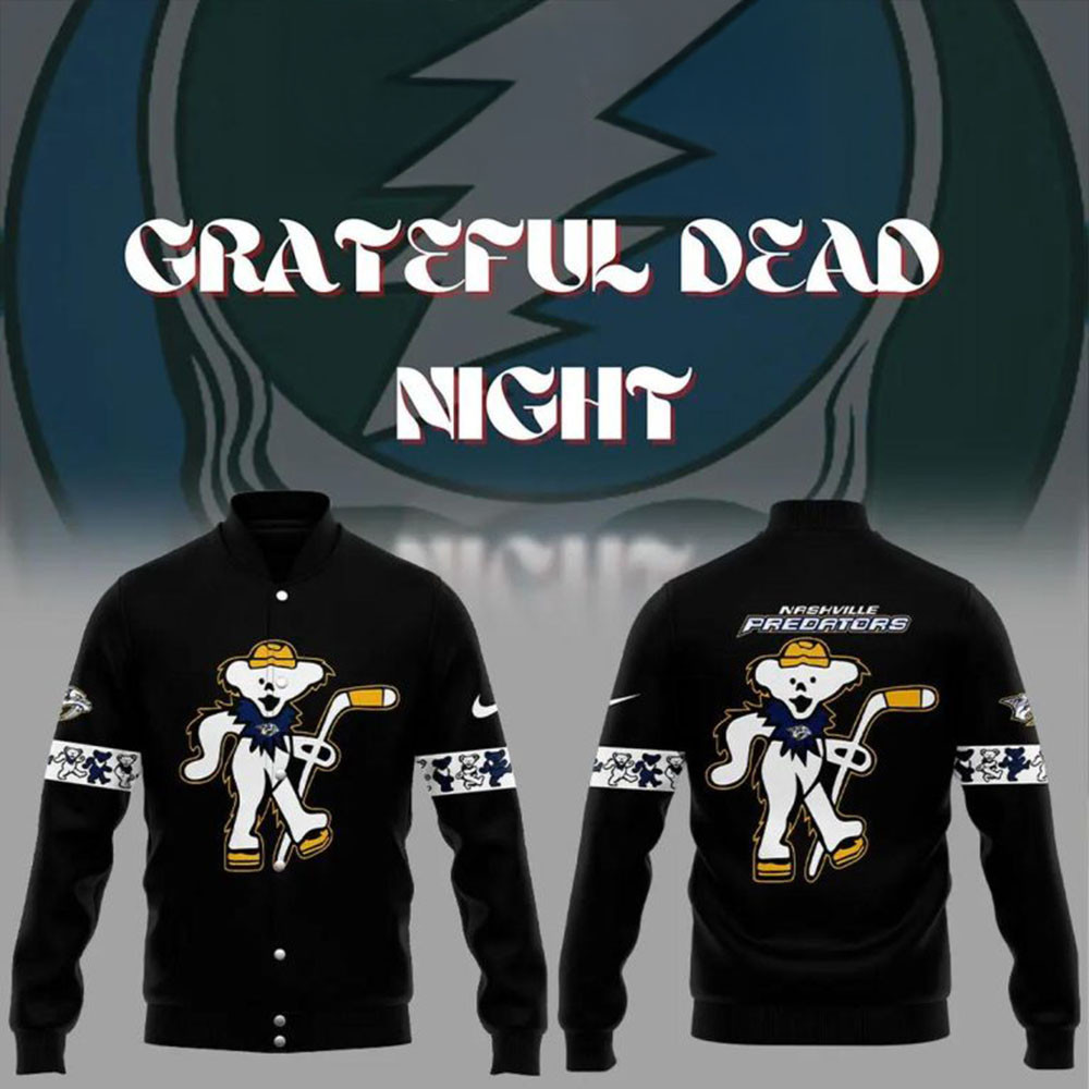 Nashville Predators Grateful Dead Celebration 2024 Baseball Jacket Great Gifts For Dad-1
