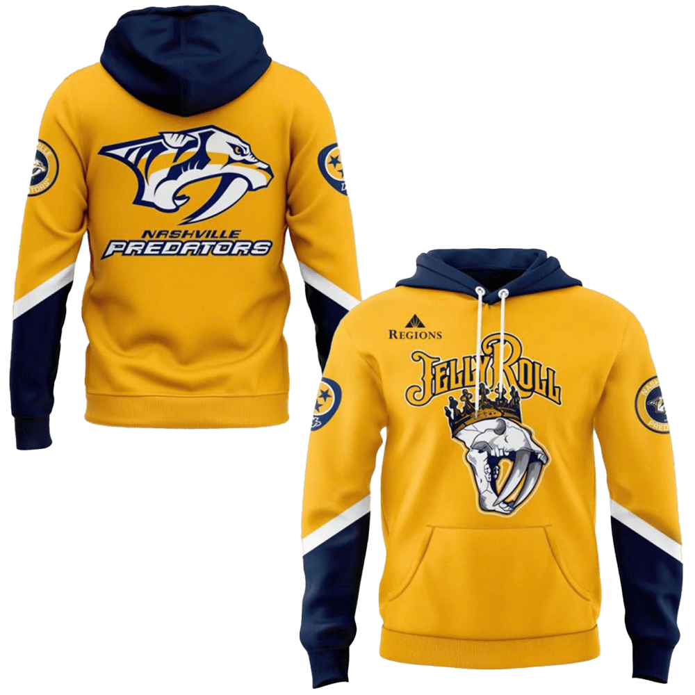 Nashville Predators x Jelly Roll 2025 Hoodie Nashville Predators Merch Fathers Day Presents-1 Nashville Predators x Jelly Roll 2025 Hoodie Nashville Predators Merch Fathers Day Presents-1