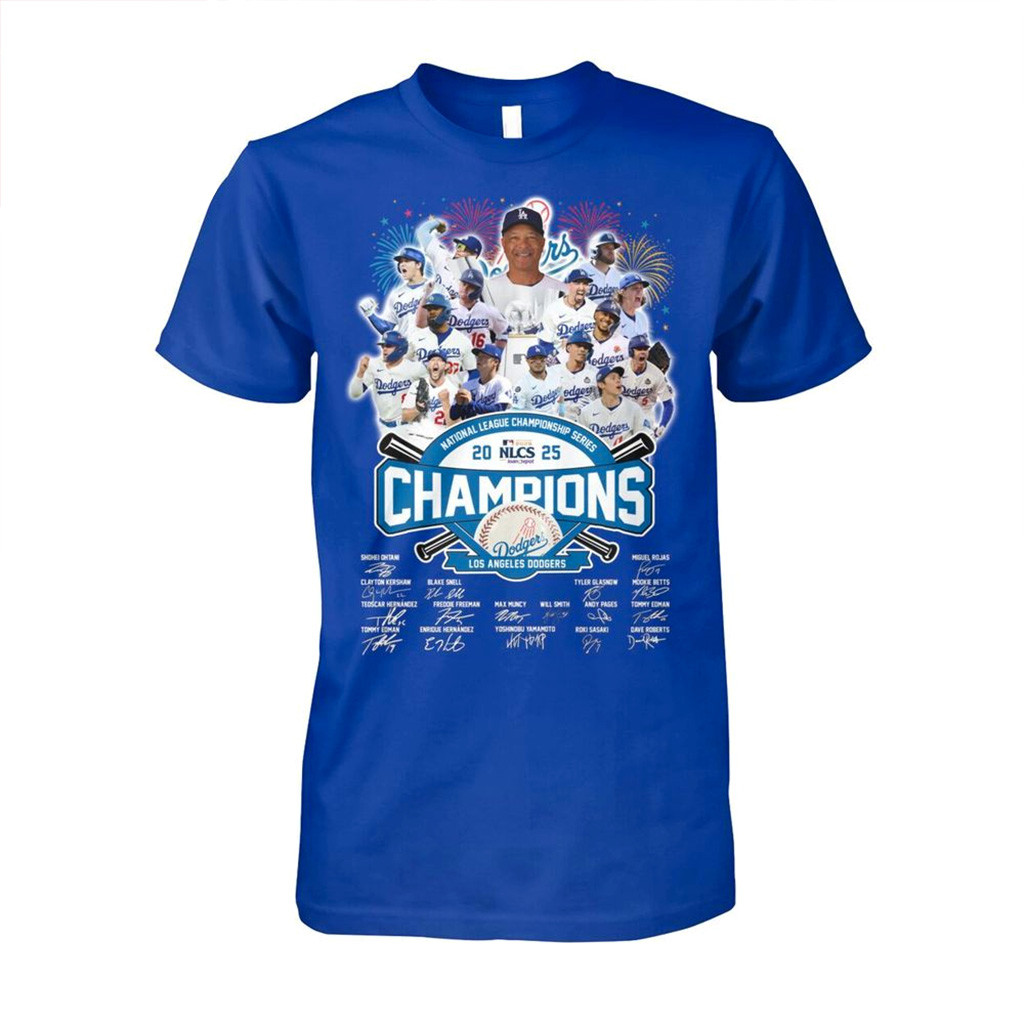 National League Championship Series 2025 NLCS Champions Los Angeles Dodgers T-Shirt Fan Merch-1