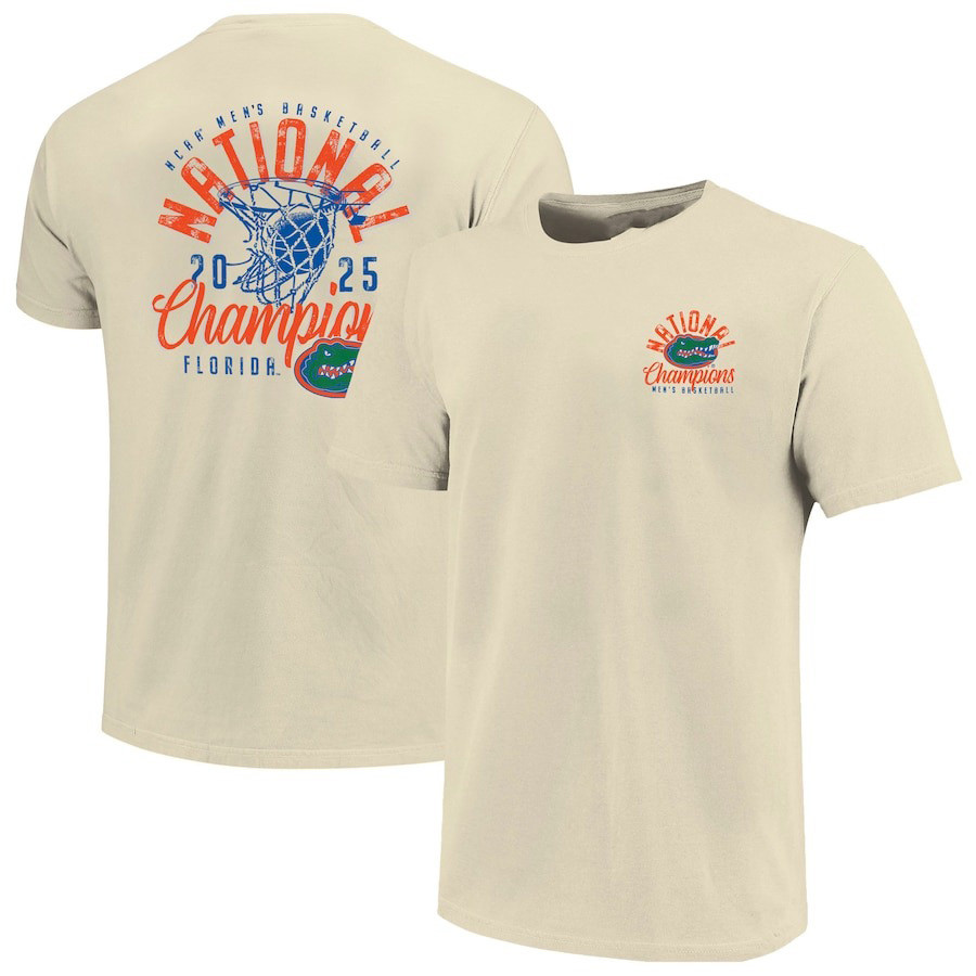 Natural Florida Gators 2025 NCAA Men's Basketball National Champions T-Shirt Gifts For Son-1