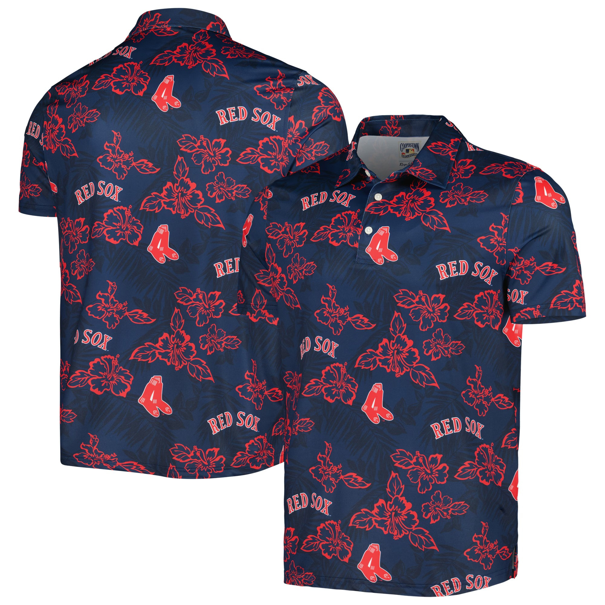 Navy Boston Red Sox Champions Hawaiian Shirt MLB Aloha Shirt Gifts For Baseball Fans-1