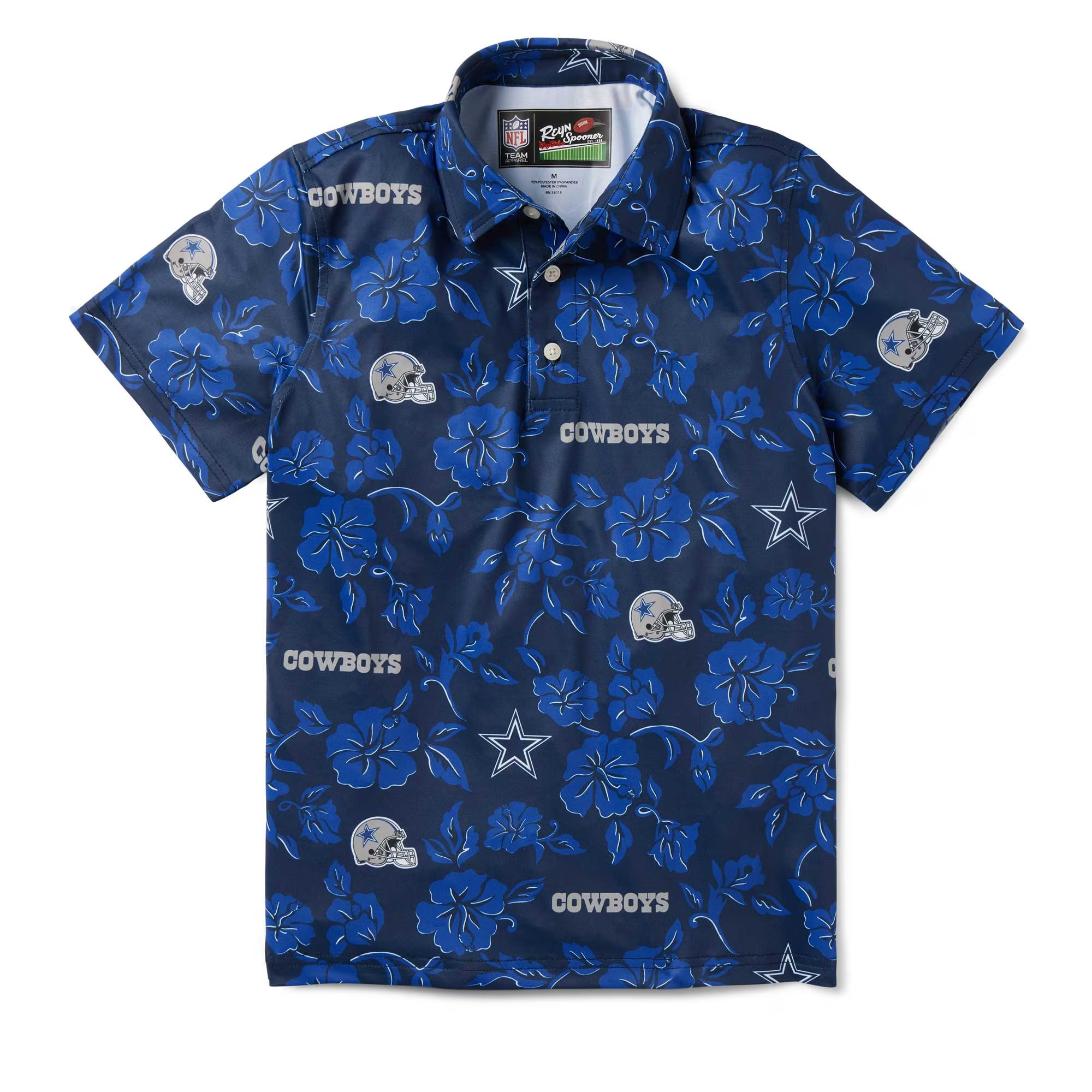 Navy Dallas Cowboys Polo Shirt NFL Aloha Shirt Gift Ideas For Football Lovers-1