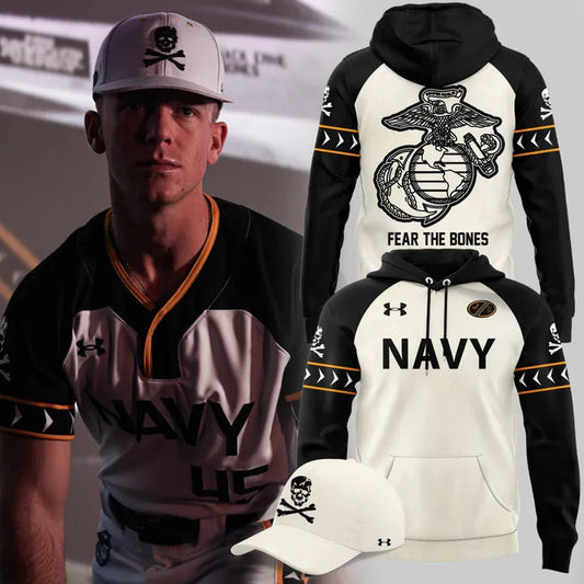 Navy Midshipmen Football Hoodie Presents For Football Lovers-1