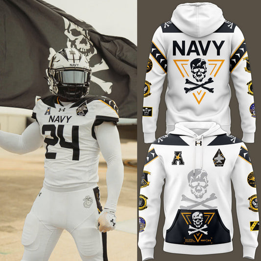 Navy Midshipmen Football Jolly Rogers Hoodie Unique Gifts For Football Lovers-1