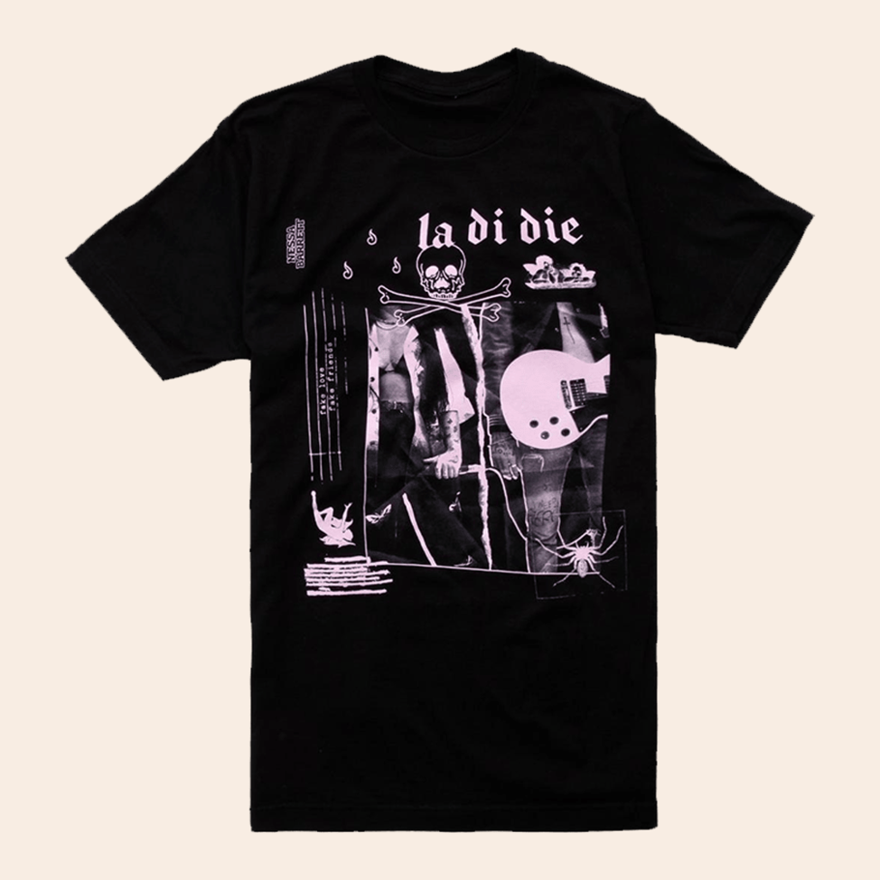 Nessa Barrett Merch Nessa Barrett La Di Die T-Shirt Fathers Day Presents Gift for Brother-1
