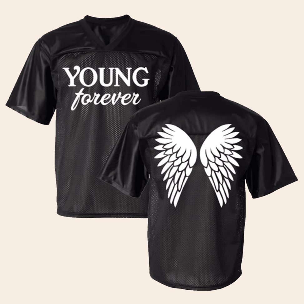 Nessa Barrett Merch Nessa Barrett Young Forever Wings Jersey First Fathers Day Gift for Brother-1