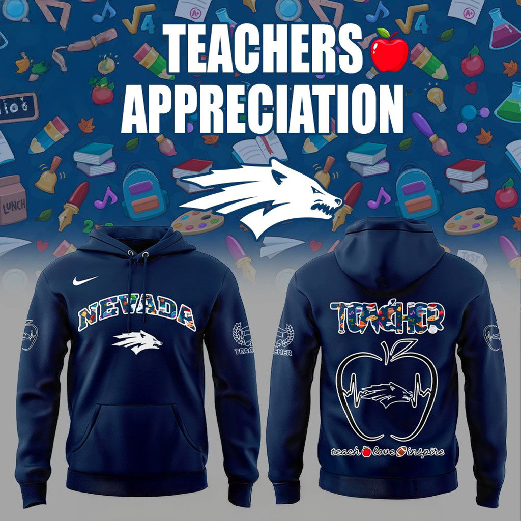 Nevada Teachers Appreciation 2025 Hoodie Nevada Wolf Pack Merch Gifts For Husband-1