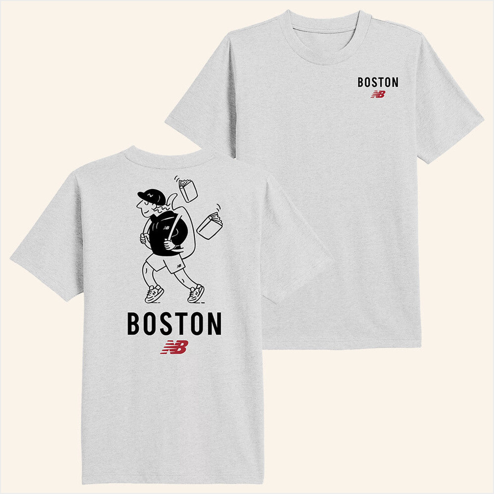 New Balance Merch Boston Character T-Shirt Gift Ideas For Boyfriend Birthday Gifts For BFF-1
