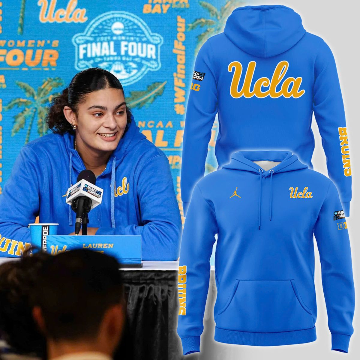 New Blue UCLA Uniform Hoodie 2025 Gifts For Friends-1
