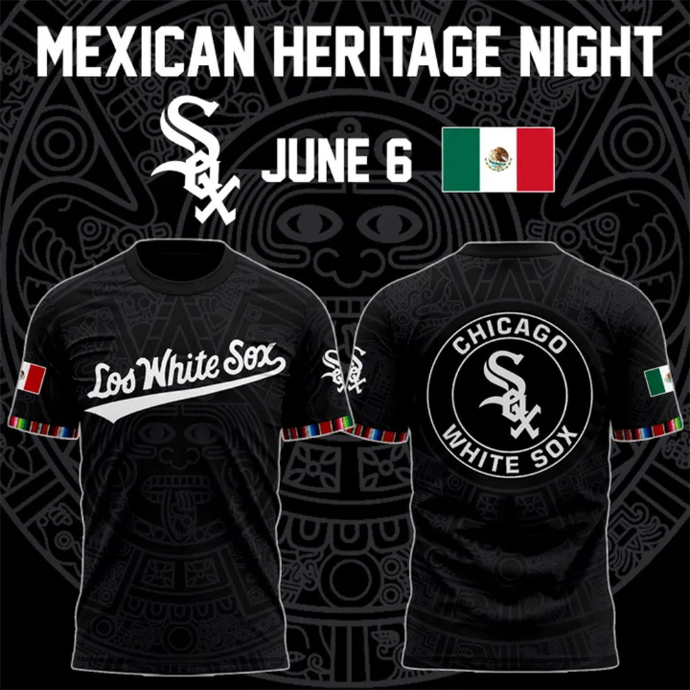 New Chicago White Sox Mexican Heritage Night T-Shirt Best Baseball Gifts-1