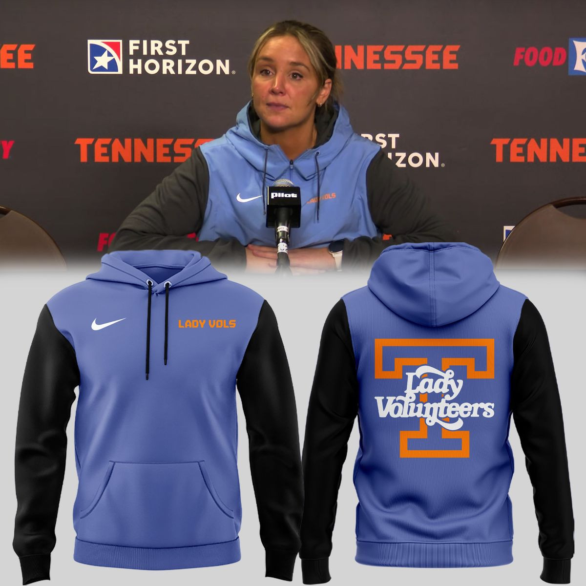 New Coach Collection Summitt Blue Hoodie Gifts For Husband-1