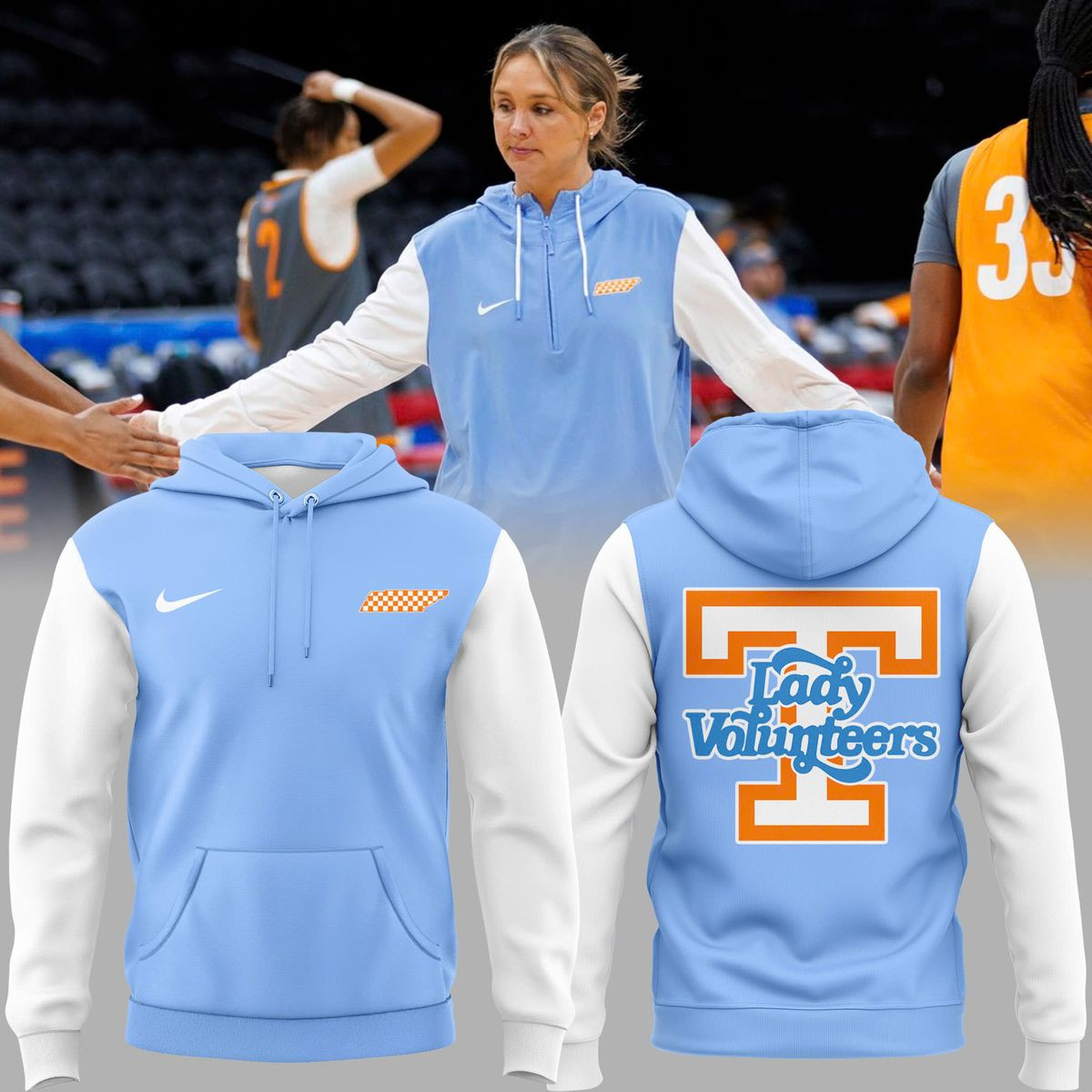 New Coach Collection White Summitt Blue Hoodie Gifts For Sister-1 New Coach Collection White Summitt Blue Hoodie Gifts For Sister-1