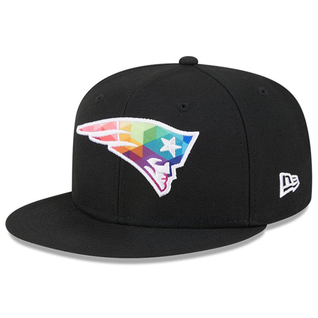 New England Patriots Crucial Catch NFL Embroidered Snapback Hat 2025 Rainbow Patriots Merch-1