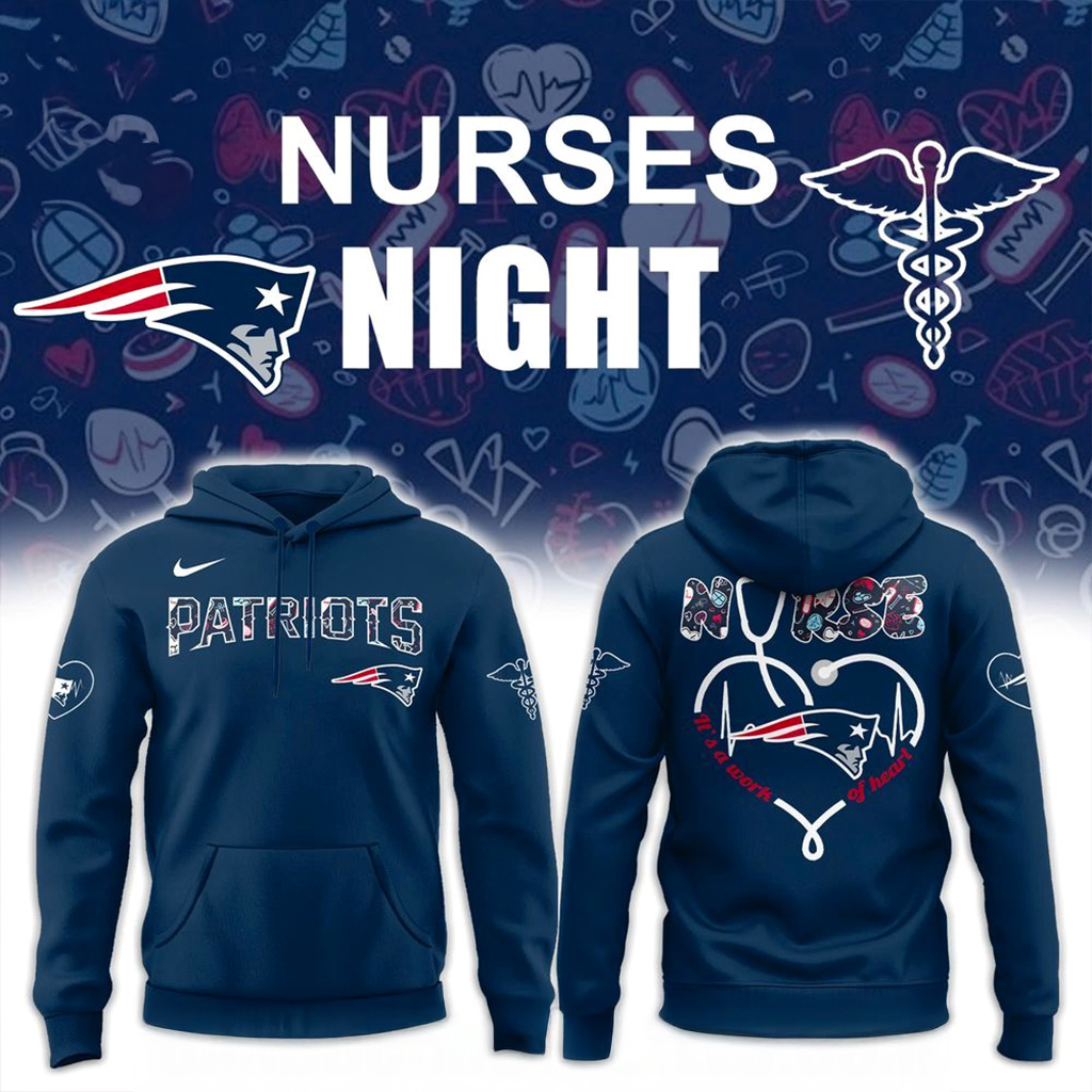 New England Patriots Nurses Night Hoodie Patriots Merch Football Gifts For Men-1