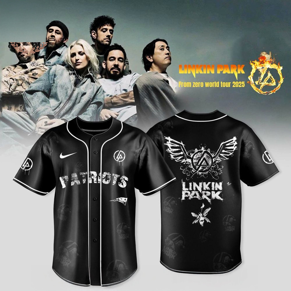 New England Patriots X Linkin Park From Zero World Tour 2025 Jersey Patriots Merch Him Gift-1