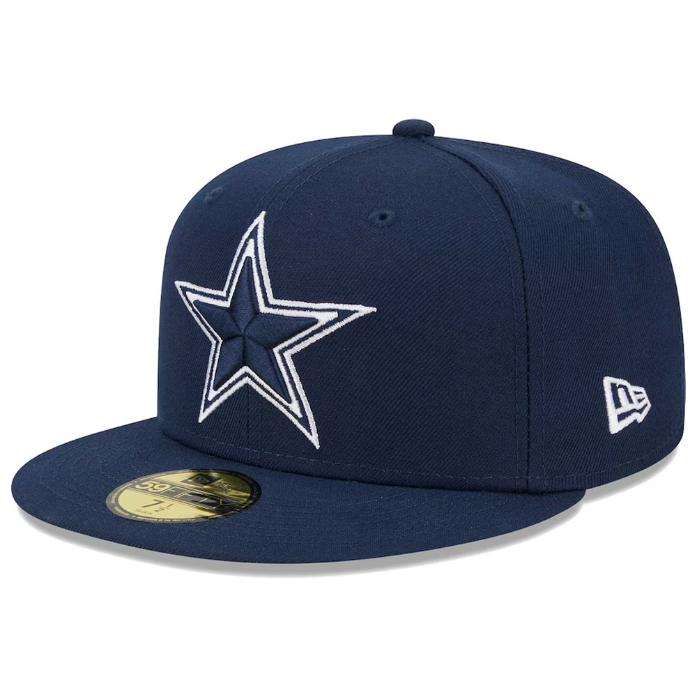 New Era Navy Dallas Cowboys Main 59FIFTY Hat Fathers Day Presents-1