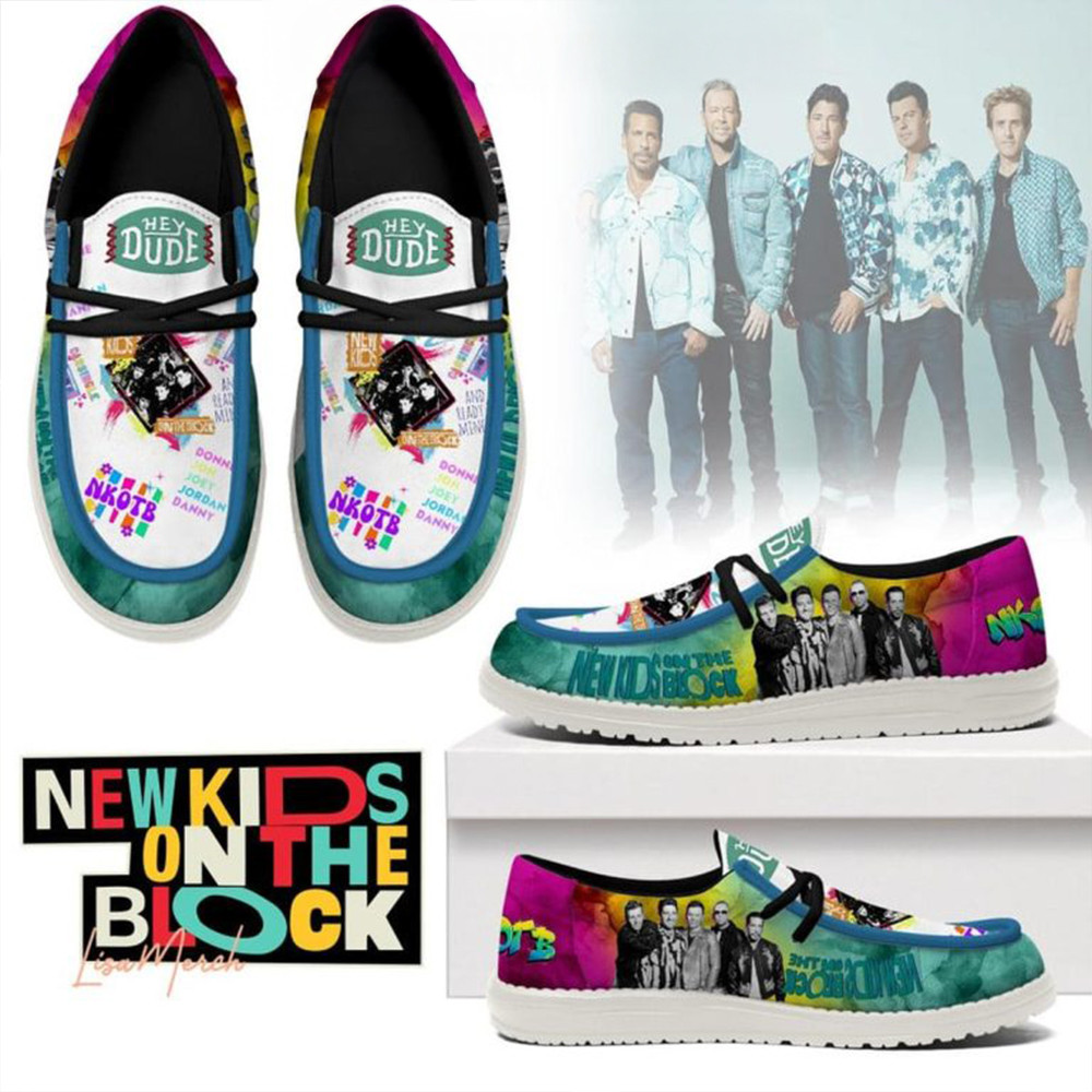 New Kids On The Block True Band Pop Icon 2025 Hey Dude Shoes Gifts For Fans-1