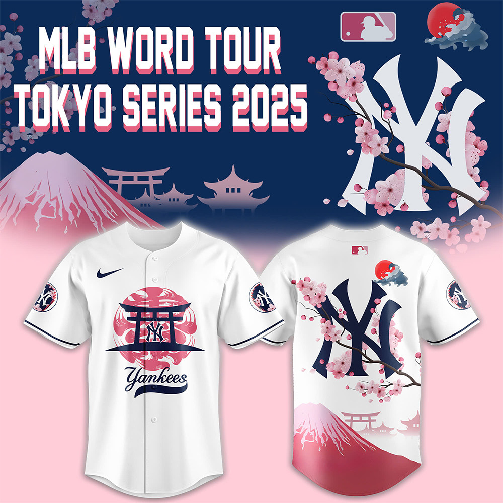 New New York Yankees Fuji Mount Tokyo Series 2025 Baseball Jersey Gifts For Fans-1