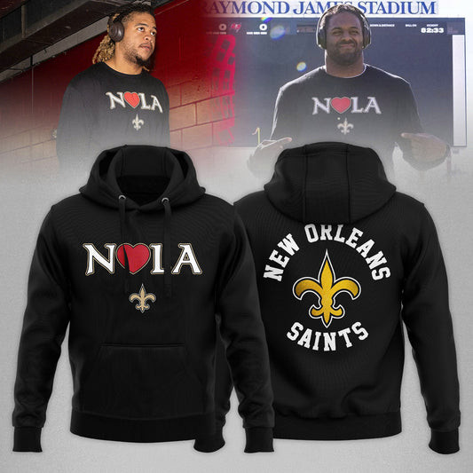 New Orleans Saints N Love LA 2025 Hoodie Best Gifts For Football Fans-1