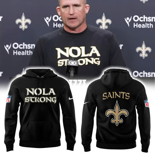 New Orleans Saints NOLA Strong Hoodie Football Fan Gift Ideas-1