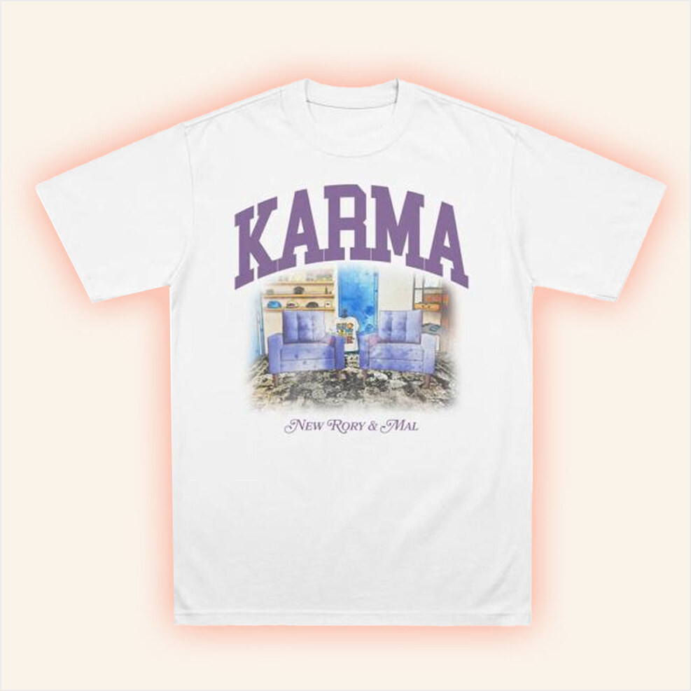 New Rory And Mal Merch Karma T-Shirt Gifts For Her Birthday Gifts For Friends-1