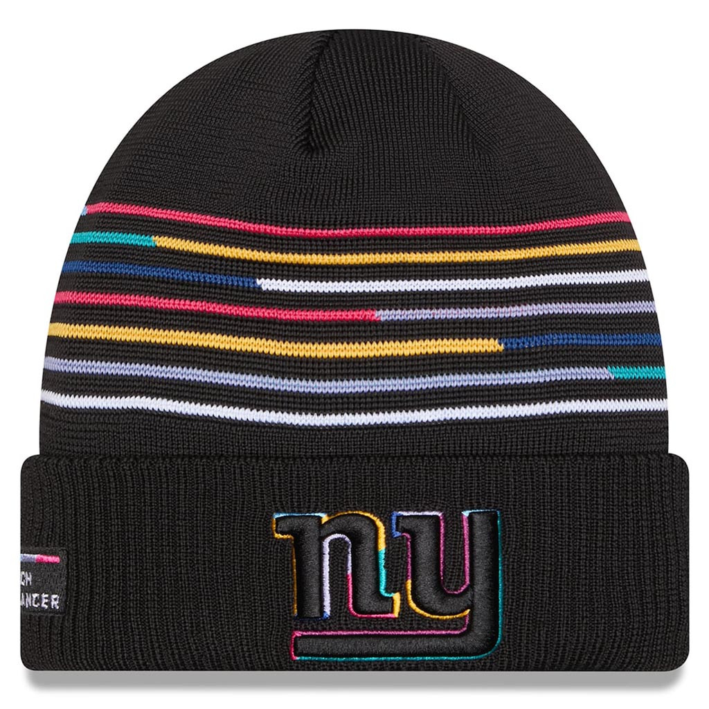 New York Giants Crucial Catch NFL Beanie 2025 Rainbow Giants Merch Football Related Gifts-1
