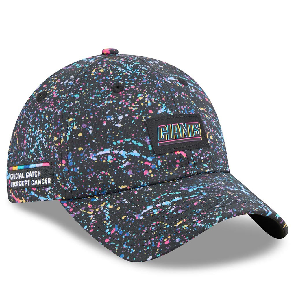 New York Giants Crucial Catch NFL Embroidered Hat 2025 Rainbow Giants Merch Gift For Mom-1