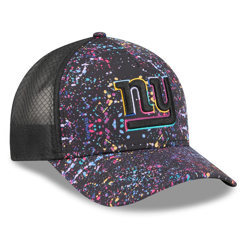 New York Giants Crucial Catch NFL Trucker Hat 2025 Rainbow Giants Merch Gift For Brother-1
