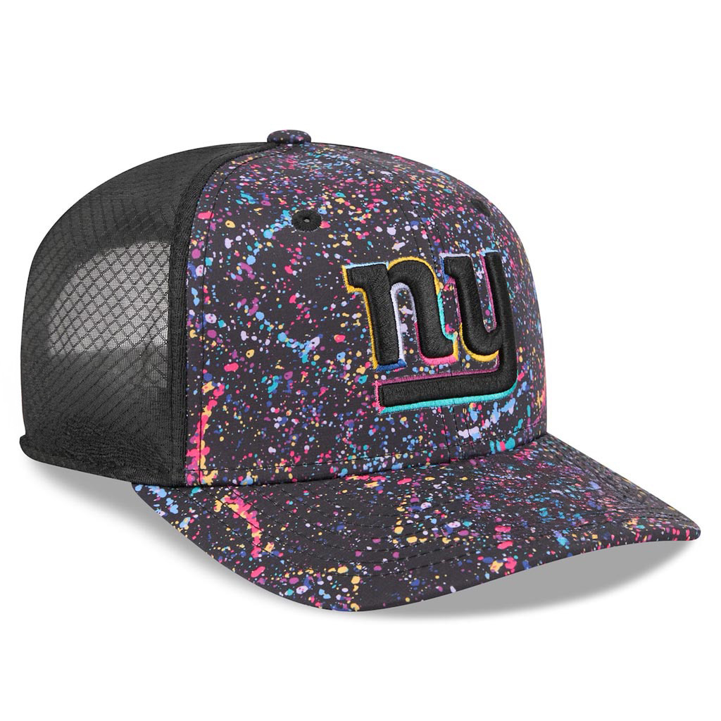 New York Giants Crucial Catch NFL Trucker Hat 2025 Rainbow Giants Merch Gift Ideas For Him-1