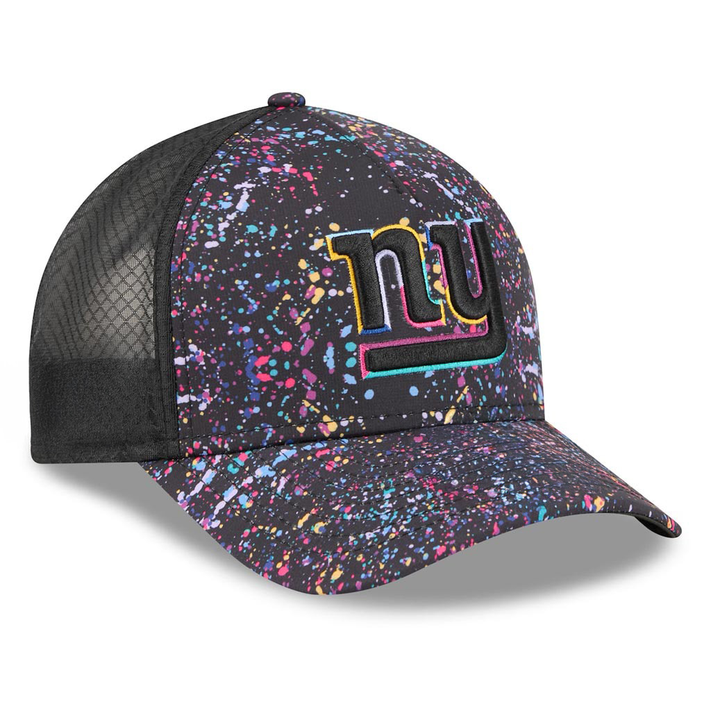 New York Giants Crucial Catch NFL Trucker Hat 2025 Rainbow Giants Merch Him Gifts Ideas-1