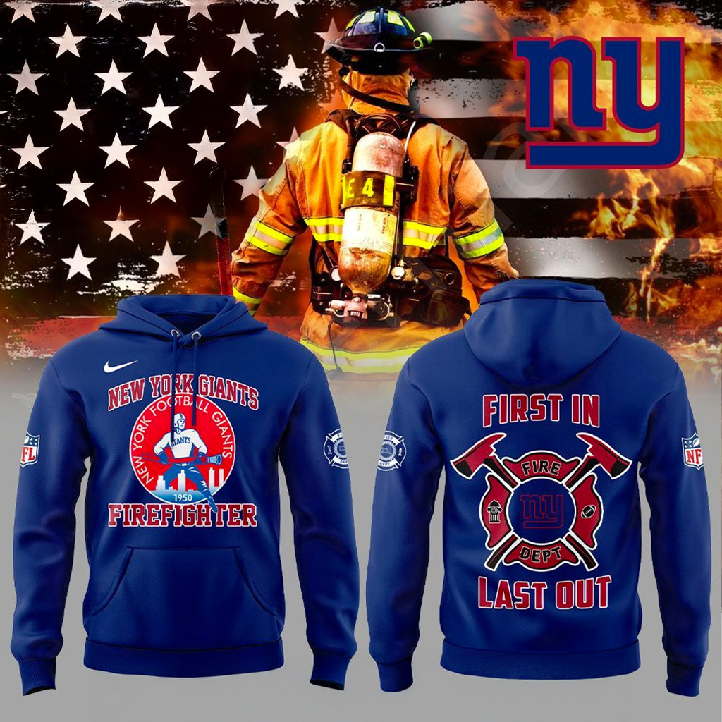 New York Giants Firefighter Appreciation 2025 Hoodie Giants Merch Gift For Football Fans-1