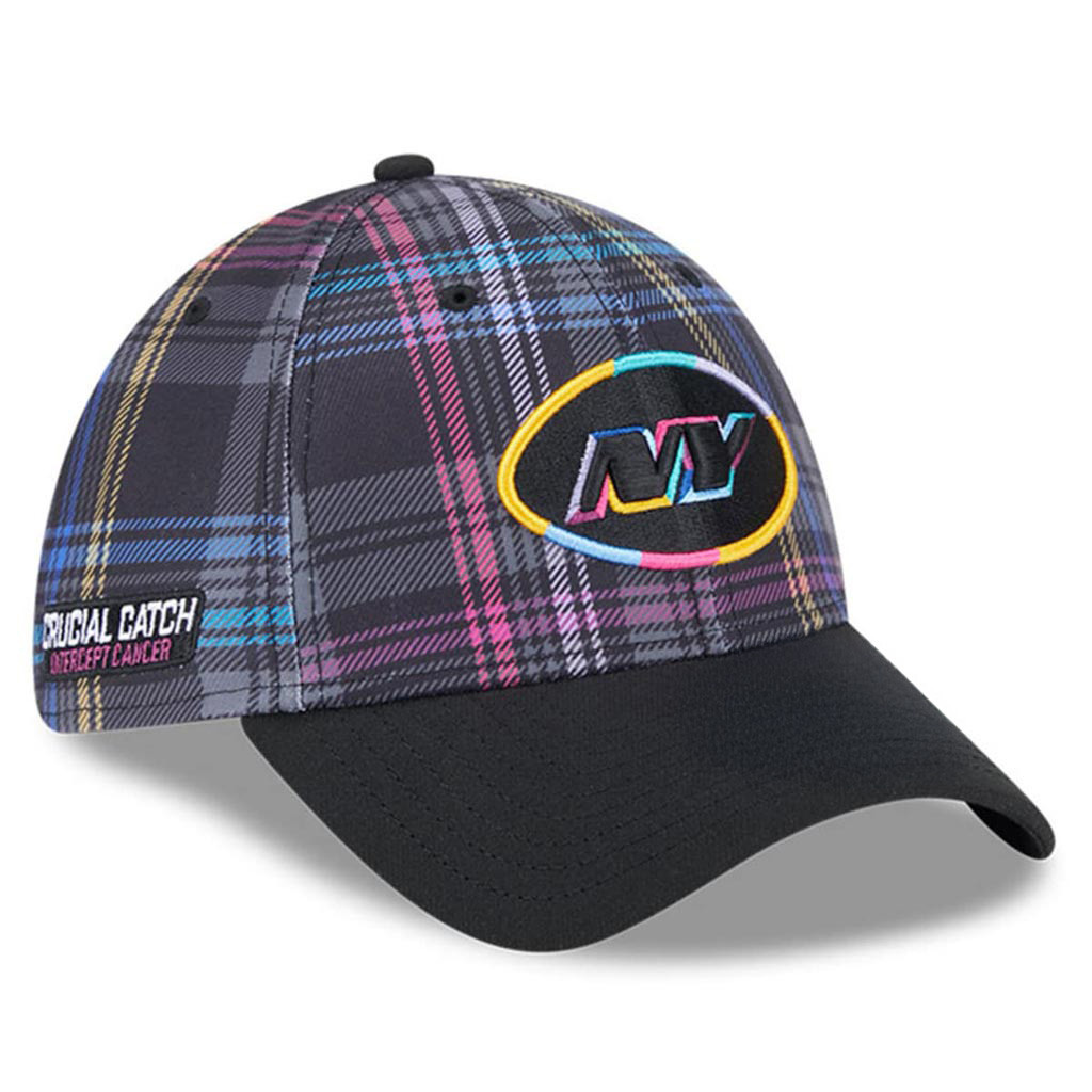 New York Jets Crucial Catch NFL Embroidered Hat 2025 Rainbow Jets Merch Gift For Brother-1