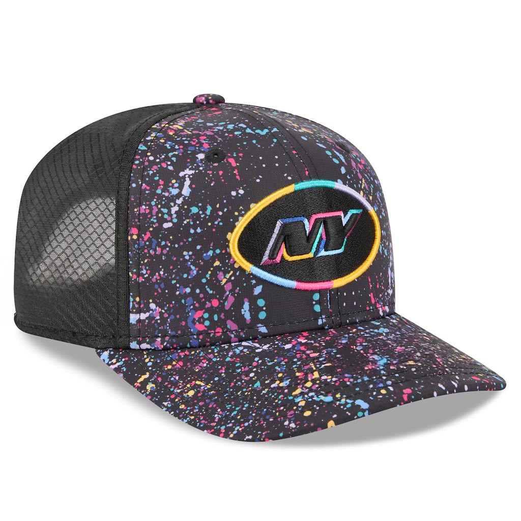 New York Jets Crucial Catch NFL Trucker Hat 2025 Rainbow Jets Merch Gift Ideas For Friend-1