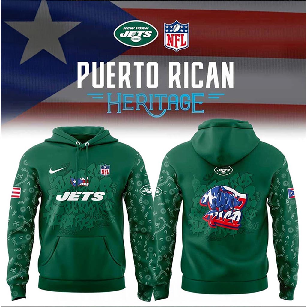 New York Jets Puerto Rican Heritage Hoodie Jets Merch Best Gifts For Football Lovers-1