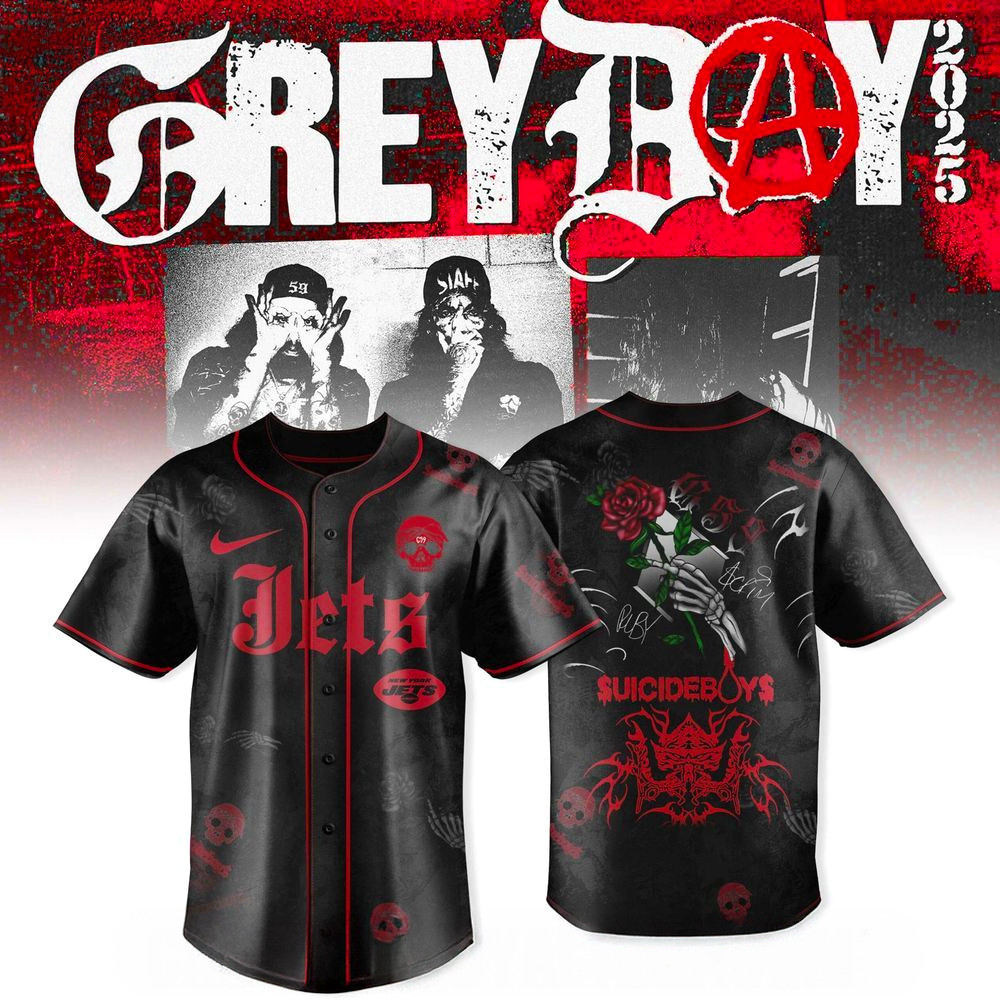 New York Jets X Uicideboy Greyday Tour Merch 2025 Jersey Jets Merch Husband Gifts-1