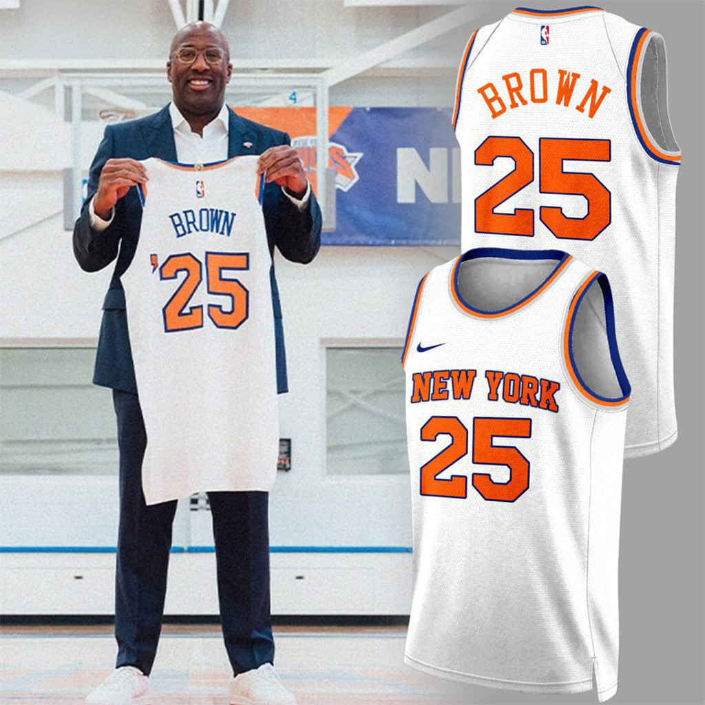 New York Knicks Mike Brown Head Coach Basketball Jersey Knicks Merch Gift For Dad-1