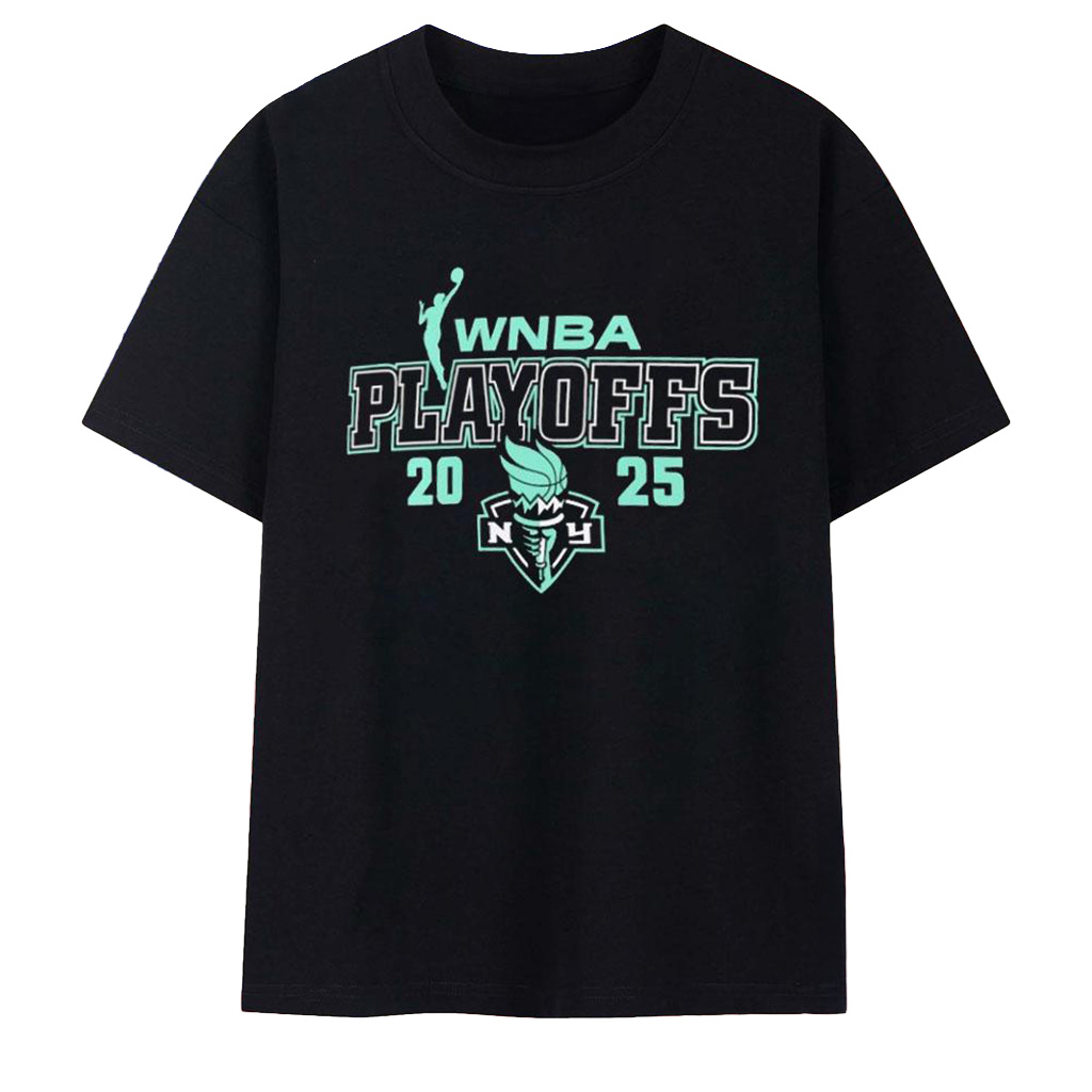 New York Liberty 2025 WNBA Playoffs T-Shirt New York Liberty Merch Basketball Fan Gifts-1