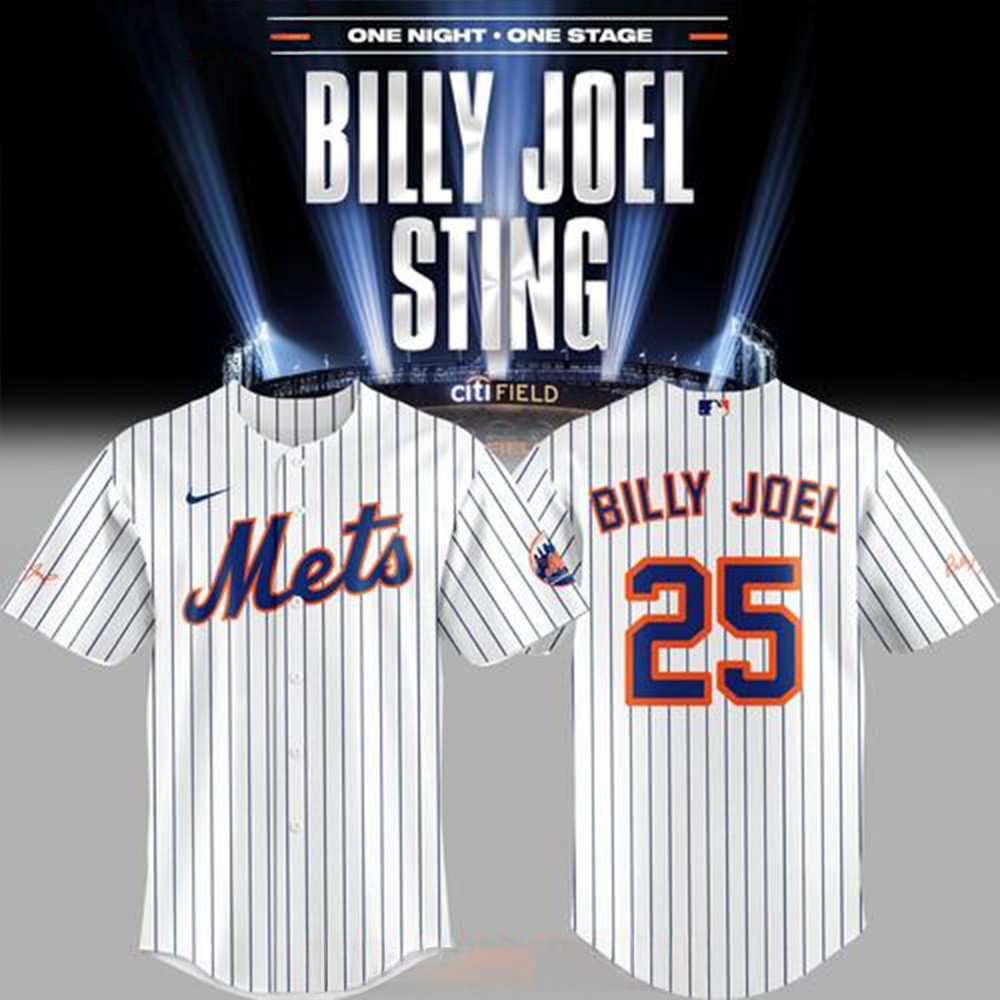 New York Mets Billy Joel Sting Special Baseball Jersey New York Mets Merch Baseball Fan Gifts-1