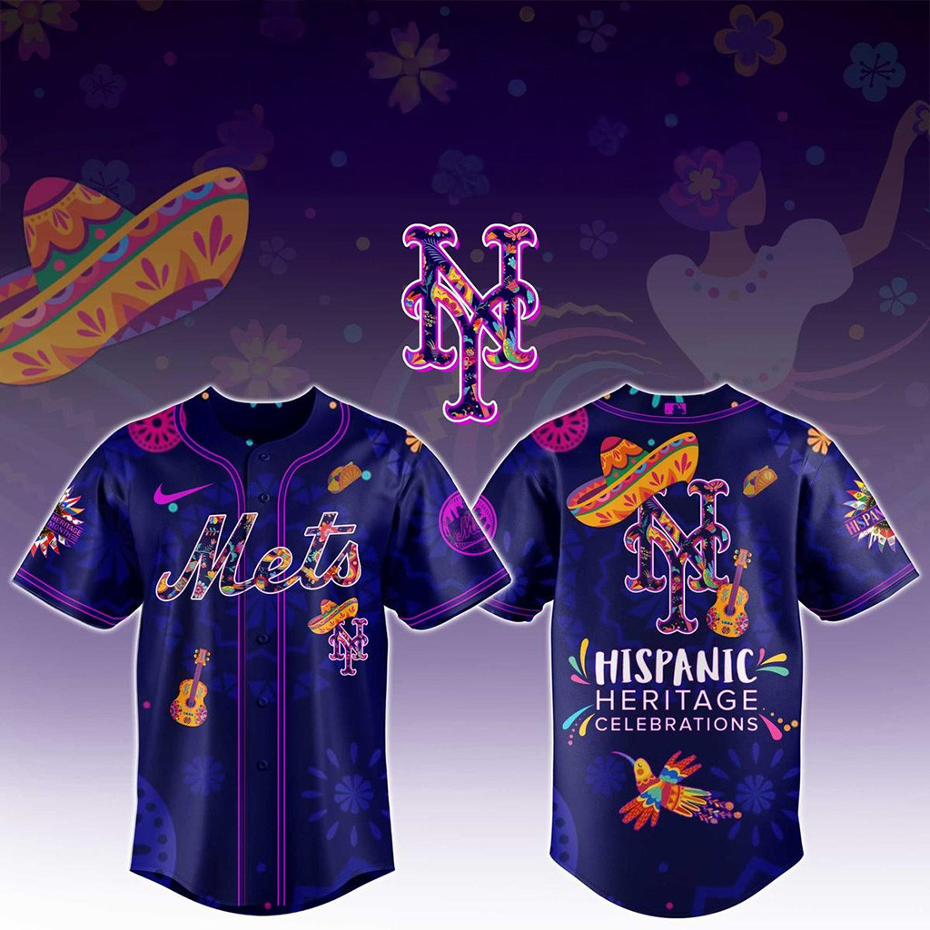 New York Mets Hispanic Heritage Celebrations 2025 Baseball Jersey Mets Merch Gifts For Him-1