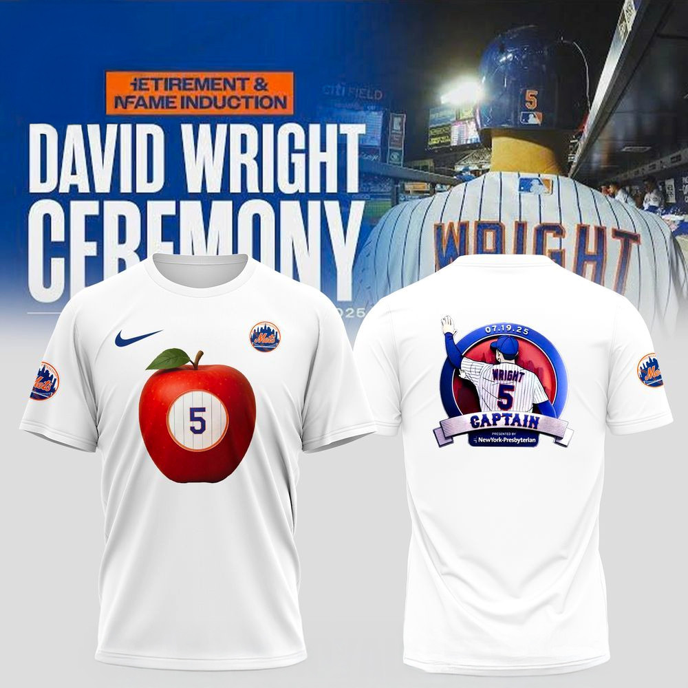 New York Mets Legend David Wright Tribute T-Shirt Mets Merch Present For Husband-1