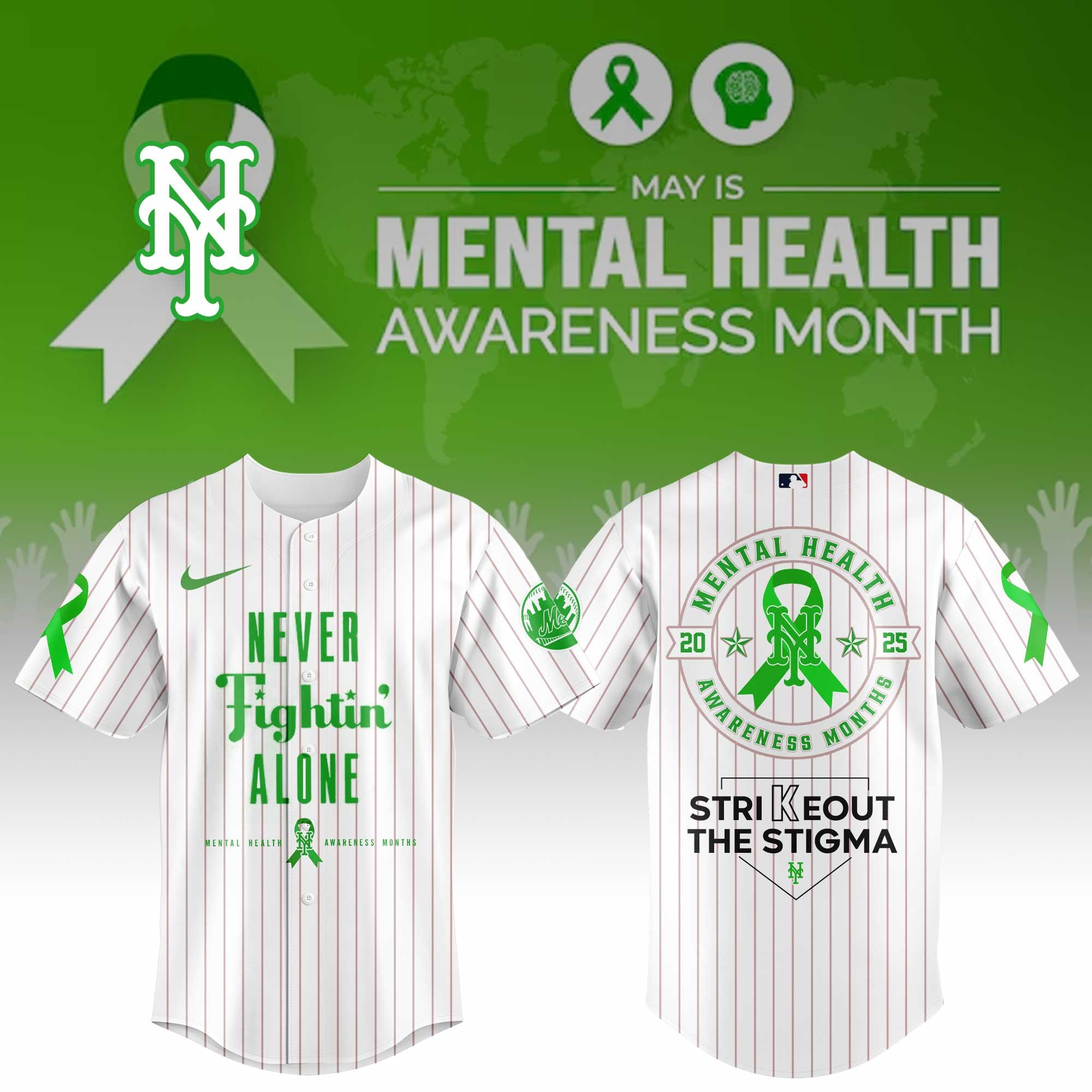 New York Mets Special Mental Health Awareness Week Limited Edition Jersey-1