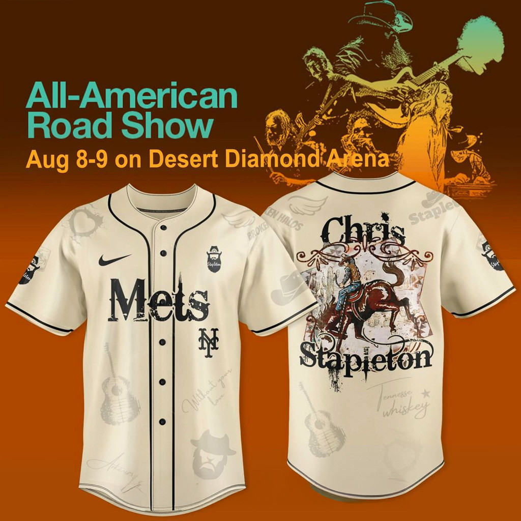 New York Mets X Chris Stapleton All American Road Show 2025 Jersey Mets Merch Dad Gifts-1 New York Mets X Chris Stapleton All American Road Show 2025 Jersey Mets Merch Dad Gifts-1